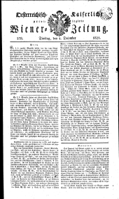 Wiener Zeitung 18211204 Seite: 1