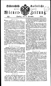 Wiener Zeitung 18211222 Seite: 1