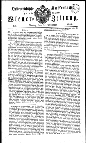 Wiener Zeitung 18211231 Seite: 1