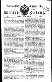 Wiener Zeitung 18220201 Seite: 1