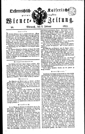 Wiener Zeitung 18220206 Seite: 1