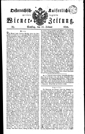 Wiener Zeitung 18220216 Seite: 1