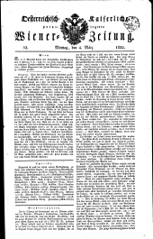 Wiener Zeitung 18220304 Seite: 1