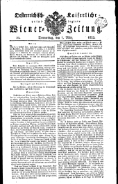 Wiener Zeitung 18220307 Seite: 1