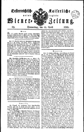 Wiener Zeitung 18220418 Seite: 1