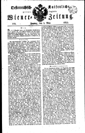 Wiener Zeitung 18220503 Seite: 1