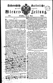 Wiener Zeitung 18220504 Seite: 1