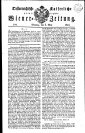 Wiener Zeitung 18220506 Seite: 1