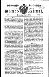 Wiener Zeitung 18220509 Seite: 1