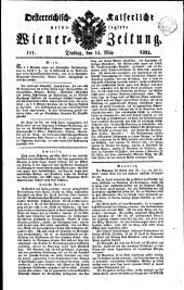Wiener Zeitung 18220514 Seite: 1