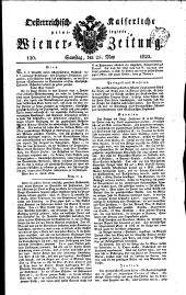 Wiener Zeitung 18220525 Seite: 1