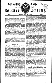 Wiener Zeitung 18220531 Seite: 1
