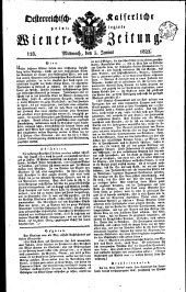 Wiener Zeitung 18220605 Seite: 1