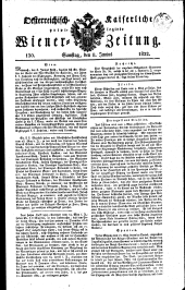 Wiener Zeitung 18220608 Seite: 1