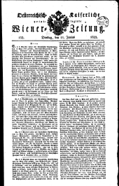 Wiener Zeitung 18220611 Seite: 1