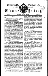 Wiener Zeitung 18220708 Seite: 1