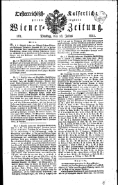 Wiener Zeitung 18220716 Seite: 1