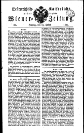 Wiener Zeitung 18220719 Seite: 1