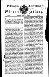 Wiener Zeitung 18220726 Seite: 1