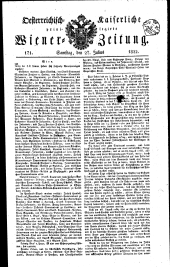 Wiener Zeitung 18220727 Seite: 1