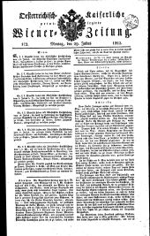 Wiener Zeitung 18220729 Seite: 1