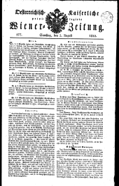 Wiener Zeitung 18220803 Seite: 1