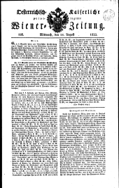 Wiener Zeitung 18220814 Seite: 1