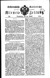 Wiener Zeitung 18220829 Seite: 1