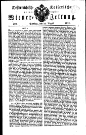 Wiener Zeitung 18220831 Seite: 1