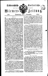 Wiener Zeitung 18220905 Seite: 1