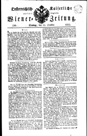 Wiener Zeitung 18221015 Seite: 1