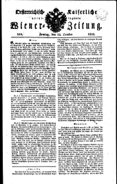 Wiener Zeitung 18221018 Seite: 1