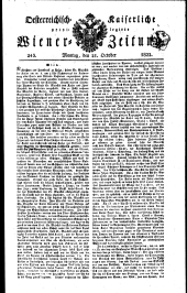 Wiener Zeitung 18221021 Seite: 1