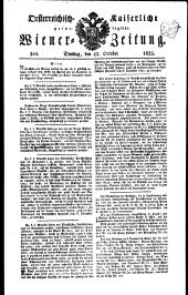 Wiener Zeitung 18221022 Seite: 1