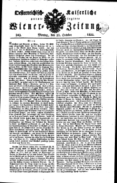 Wiener Zeitung 18221028 Seite: 1