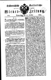 Wiener Zeitung 18221031 Seite: 1