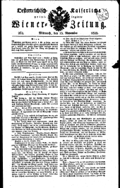 Wiener Zeitung 18221113 Seite: 1