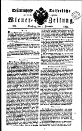 Wiener Zeitung 18221207 Seite: 1