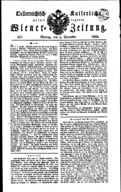 Wiener Zeitung 18221209 Seite: 1