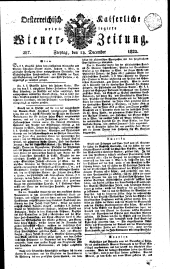 Wiener Zeitung 18221213 Seite: 1