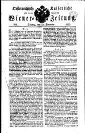 Wiener Zeitung 18221231 Seite: 1