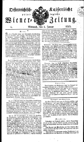 Wiener Zeitung 18230108 Seite: 1