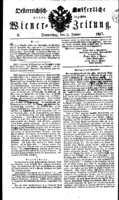 Wiener Zeitung 18230109 Seite: 1