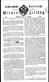 Wiener Zeitung 18230113 Seite: 1