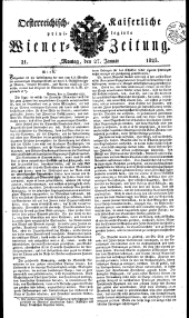 Wiener Zeitung 18230127 Seite: 1