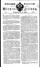 Wiener Zeitung 18230130 Seite: 1