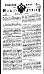 Wiener Zeitung 18230201 Seite: 1