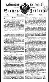 Wiener Zeitung 18230206 Seite: 1