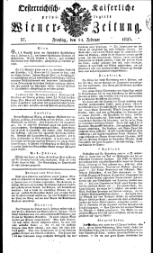 Wiener Zeitung 18230214 Seite: 1