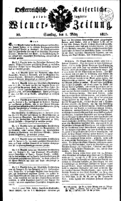 Wiener Zeitung 18230301 Seite: 1